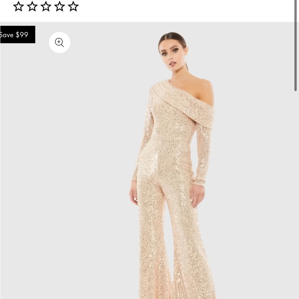 Mac Duggal Sequin Jumpsuit Size 2 - Picture 5 of 5